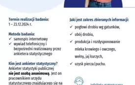 Informacja Urzędu Statystycznego w Poznaniu odnośnie planowanych badań. 1