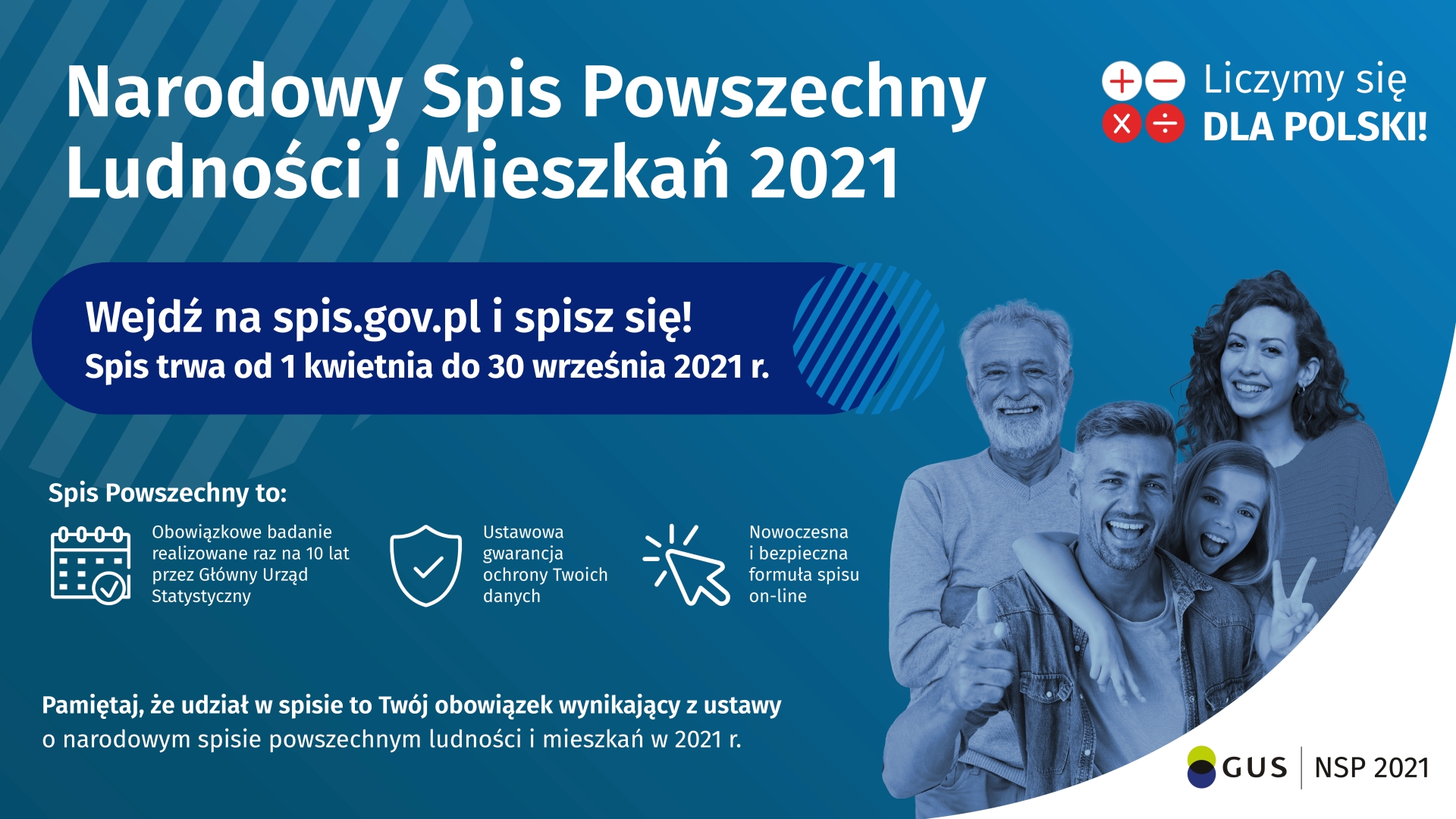 informacje dotyczące NSPLiM, cztery osoby w prawym dolnym rogu grafiki