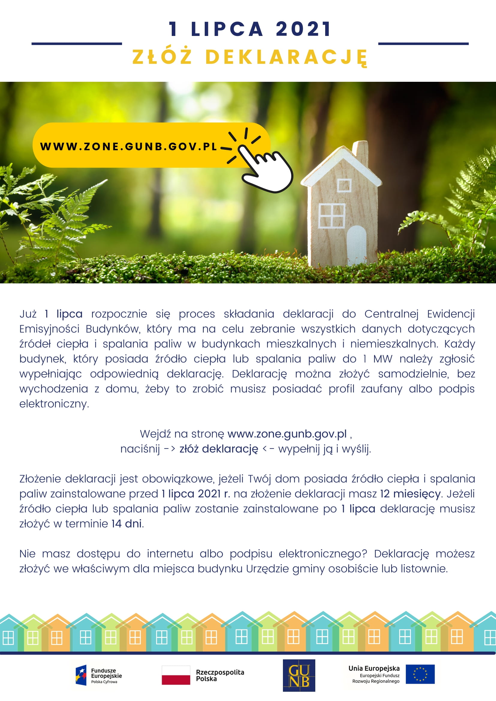 zdjęcie domku z drewna poniżej tekst