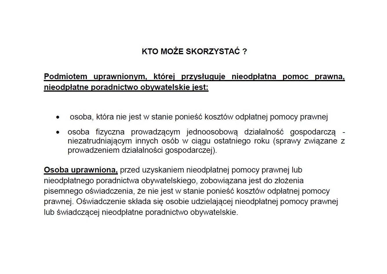 tekst dotyczący komunikatu