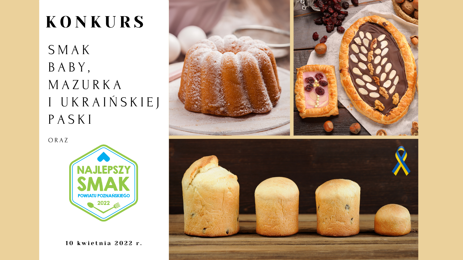 konkurs grafika dotyczy Konkurs „Smak Baby, Mazurka i ukraińskiej Paski”, czyli tradycje słodkości na wielkanocnym stole