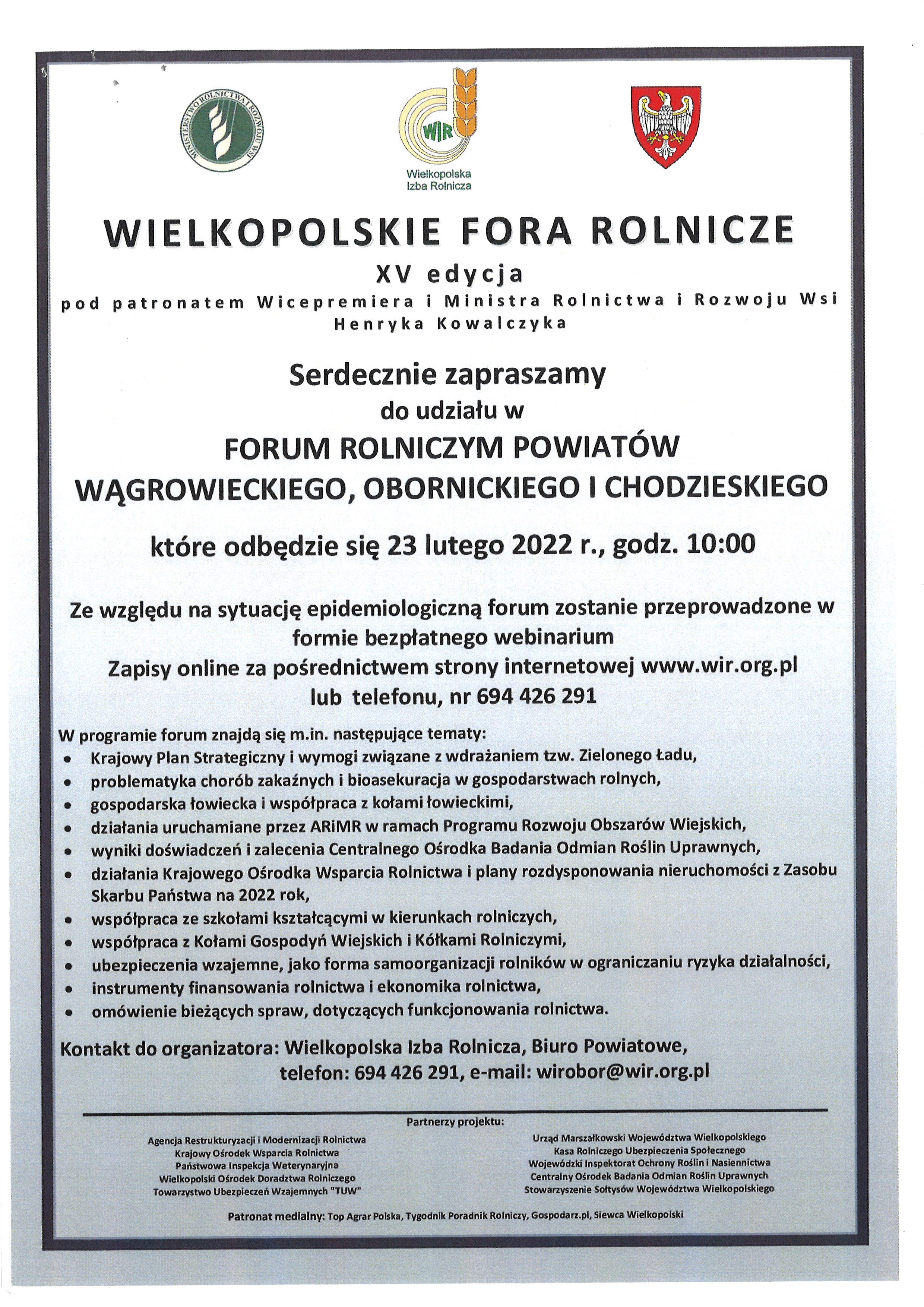 Tekst na szarym tle, na górze loga 