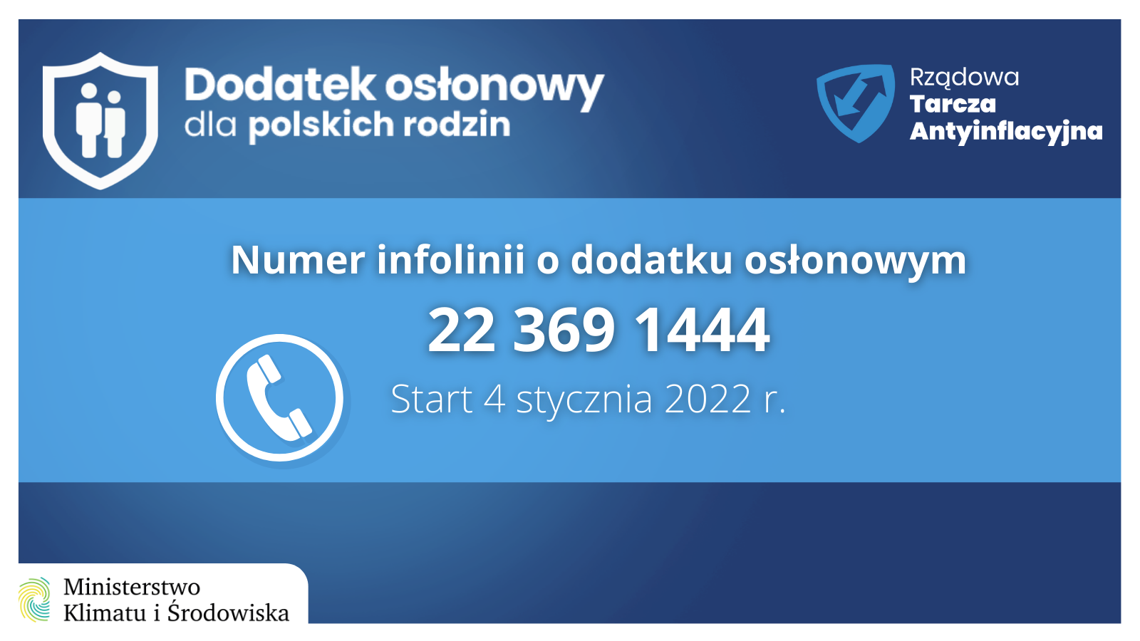infolinia dodatek osłonowy numer infolinii dotyczącej wsparcia w ramach dodatku osłonowego
