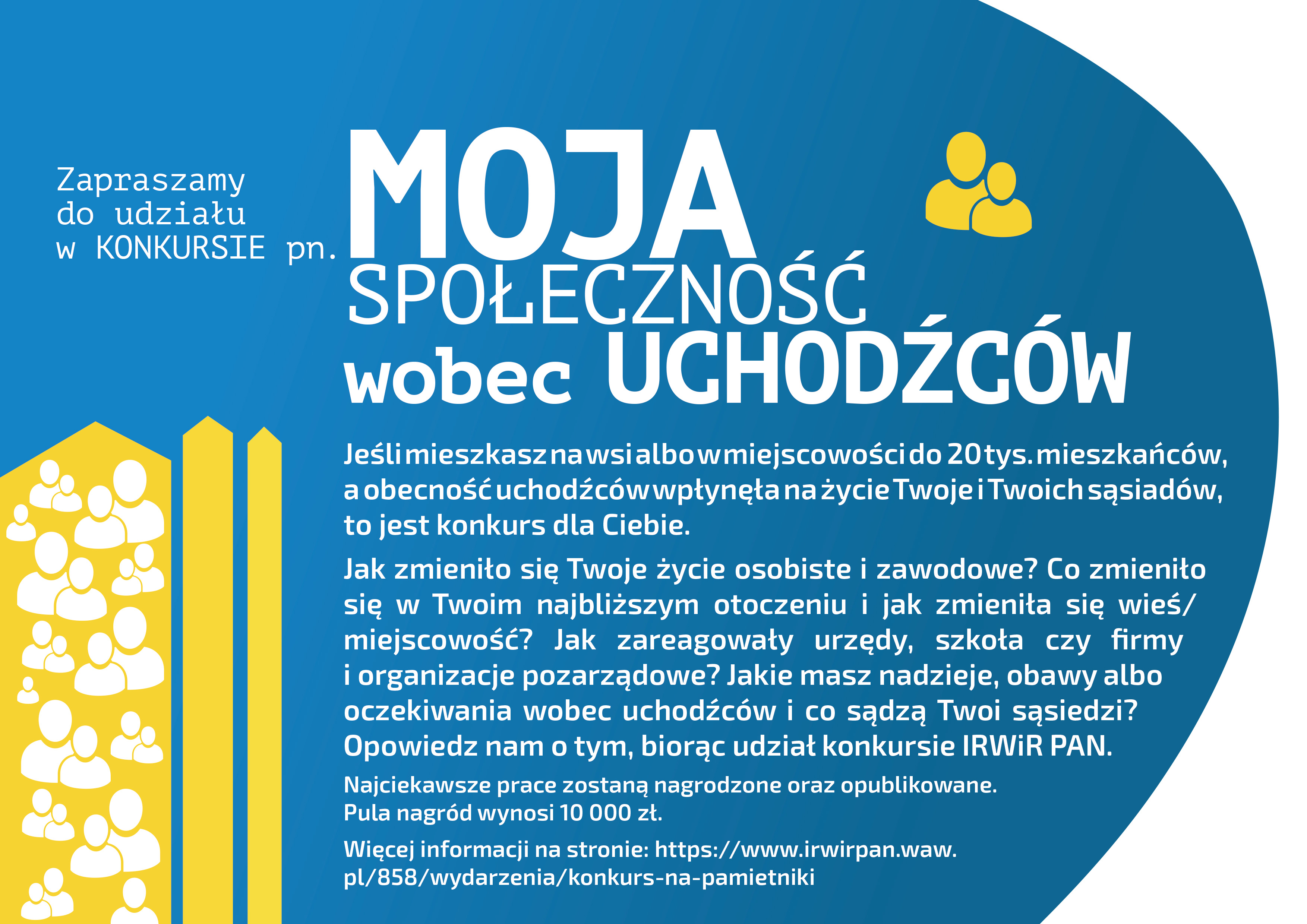 moja społeczność grafika dotyczy konkursu moja społeczność wobec uchodźców