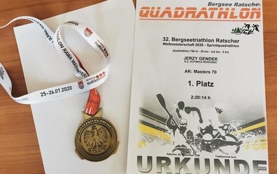 Zdjęcie do Jerzy Gendek Mistrzem Świata w Quadratlonie