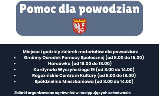 Zdjęcie do Pomoc dla powodzian - informacje Gminy Rogoźno