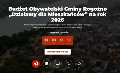 Zdjęcie do Budżet Obywatelski Gminy Rogoźno &ndash; nowa edycja już wkr&oacute;tce koniec składania wniosk&oacute;w!