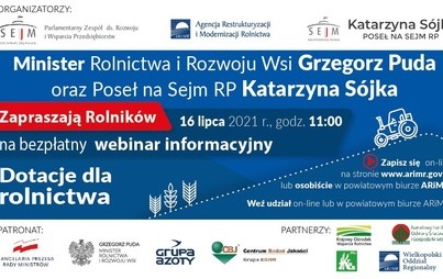 Zdjęcie do Bezpłatny webinar informacyjny dla rolnik&oacute;w