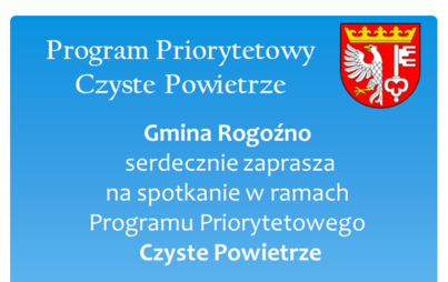 Zdjęcie do Spotkanie informacyjne w ramach programu "Czyste powietrze"