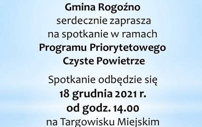 Zdjęcie do Spotkanie w ramach Programu Priorytetowego Czyste Powietrze 