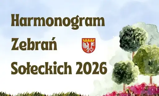 Zdjęcie do Harmonogram zebrań sołeckich w 2026 roku
