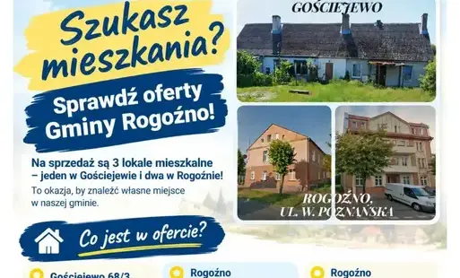 Zdjęcie do Szukasz mieszkania? Sprawdź oferty Gminy Rogoźno!