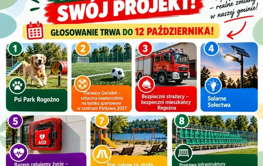 Głosowanie w Budżecie Obywatelskim Gminy Rogoźno
