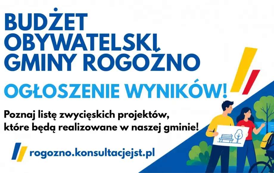 Wyniki głosowania w Budżecie Obywatelskim na 2027 rok w Rogoźnie